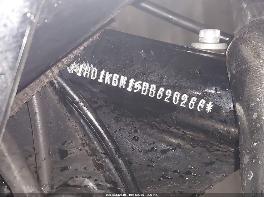 2013 Harley-Davidson Flhx Street Glide VIN: 1HD1KBM15DB620266 Lot: 43442749