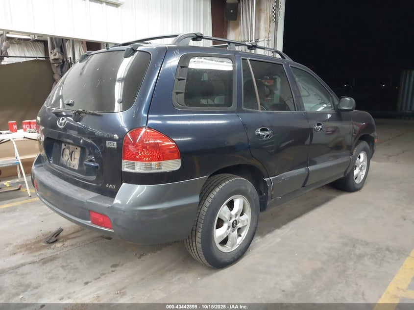 KM8SC73E05U997755 2005 HYUNDAI SANTA FE photo no. 4