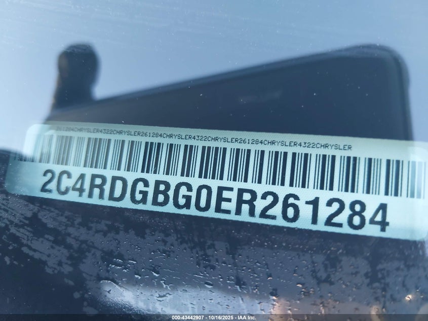 2014 Dodge Grand Caravan Se 30Th Anniversary VIN: 2C4RDGBG0ER261284 Lot: 43442907