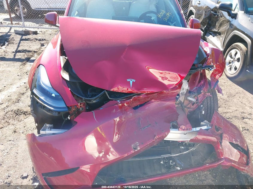 2025 Tesla Model Y Long Range Dual Motor All-Wheel Drive VIN: 7SAYGDEE6SA347587 Lot: 43443128