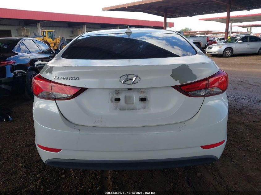 2016 Hyundai Elantra Se VIN: 5NPDH4AEXGH764673 Lot: 43443176