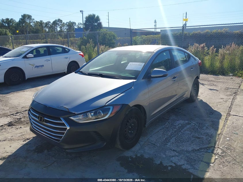 2017 Hyundai Elantra 2.0 Se Silver Lot 111043443380 Vin 5NPD74LF4HH140751