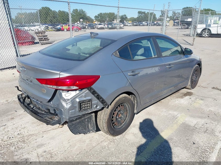 2017 Hyundai Elantra 2.0 Se Silver Lot 111043443380 Vin 5NPD74LF4HH140751