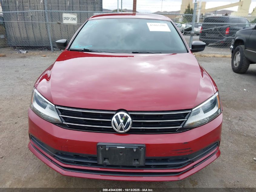 2016 Volkswagen Jetta 1.4T S VIN: 3VW267AJ7GM379896 Lot: 43443390