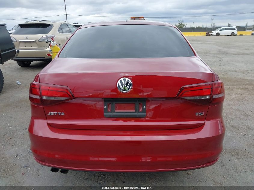 2016 Volkswagen Jetta 1.4T S VIN: 3VW267AJ7GM379896 Lot: 43443390