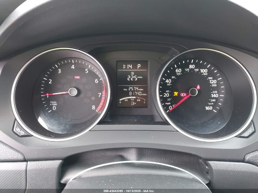 2016 Volkswagen Jetta 1.4T S VIN: 3VW267AJ7GM379896 Lot: 43443390