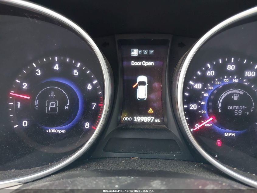 2013 Hyundai Santa Fe Sport VIN: 5XYZU3LB0DG075324 Lot: 43443418