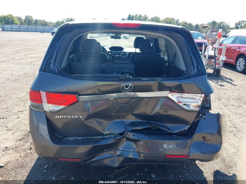 2014 Honda Odyssey Ex-L VIN: 5FNRL5H65EB067562 Lot: 43443557