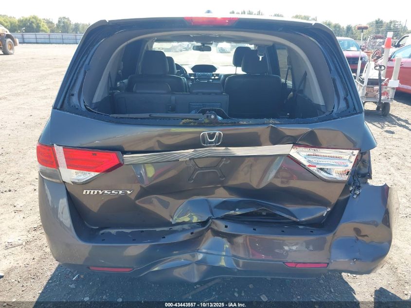 2014 Honda Odyssey Ex-L VIN: 5FNRL5H65EB067562 Lot: 43443557