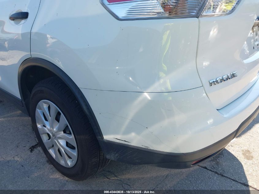 2016 Nissan Rogue S VIN: KNMAT2MV8GP738076 Lot: 43443635