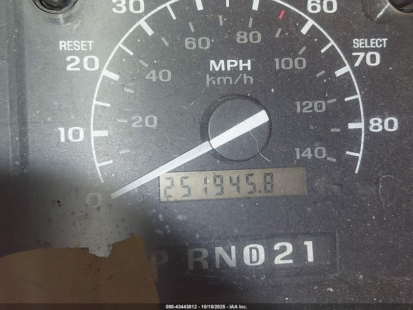 1993 Ford F150 VIN: 1FTEF15YXPNB05862 Lot: 43443812