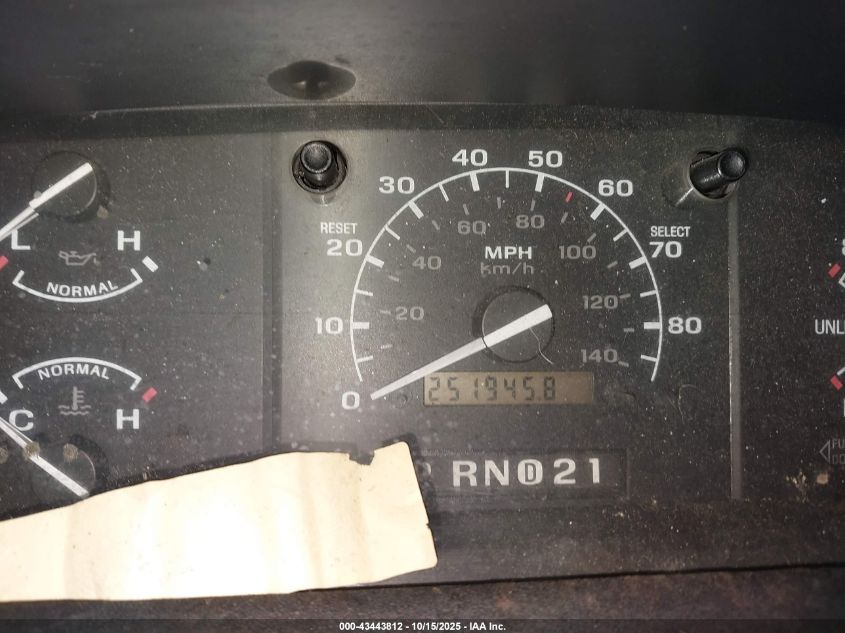 1993 Ford F150 VIN: 1FTEF15YXPNB05862 Lot: 43443812