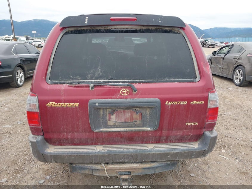 2000 Toyota 4Runner Limited V6 VIN: JT3HN87R1Y0276209 Lot: 43443919