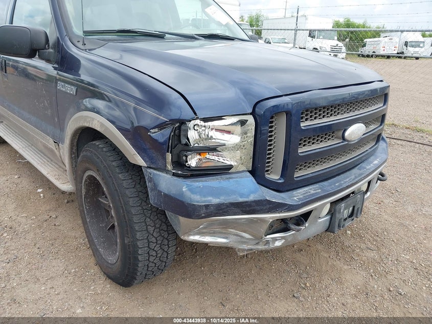 2005 Ford Excursion Eddie Bauer VIN: 1FMNU44L05ED40504 Lot: 43443938