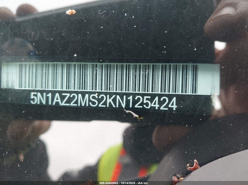 2019 NISSAN MURANO S 5N1AZ2MS2KN125424