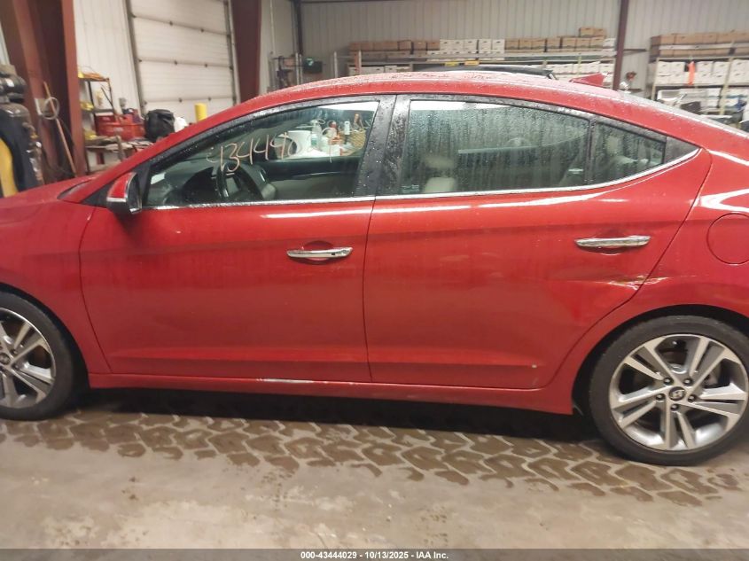 2017 Hyundai Elantra Limited VIN: KMHD84LF8HU283703 Lot: 43444029