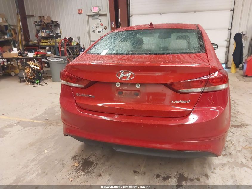2017 Hyundai Elantra Limited VIN: KMHD84LF8HU283703 Lot: 43444029