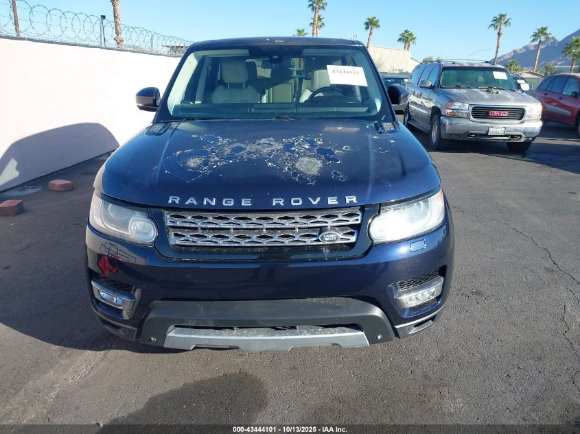 2014 Land Rover Range Rover Sport 3.0L V6 Supercharged Hse VIN: SALWR2WF6EA341629 Lot: 43444101