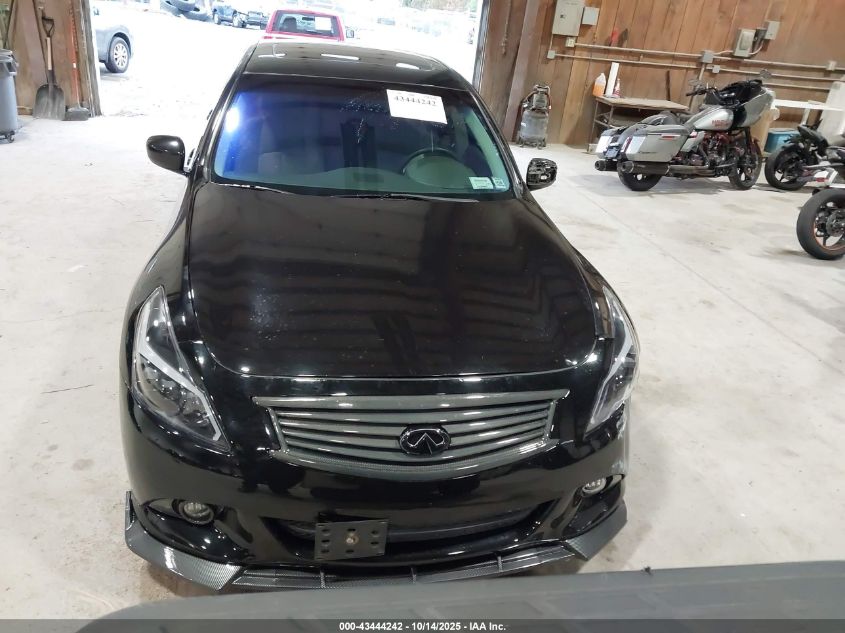 2013 Infiniti G37X VIN: JN1CV6AR0DM760655 Lot: 43444242