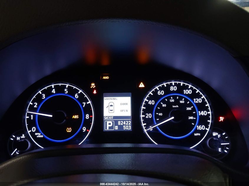 2013 Infiniti G37X VIN: JN1CV6AR0DM760655 Lot: 43444242