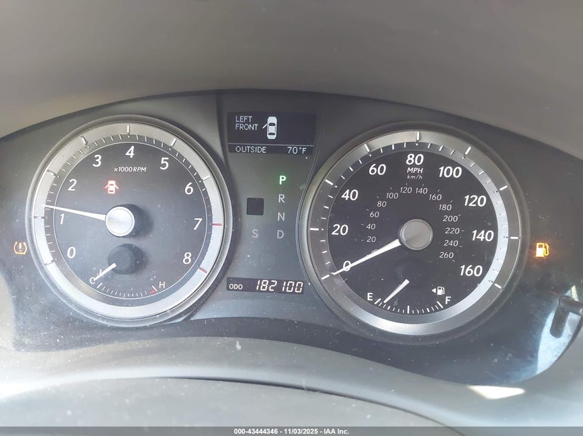 2007 Lexus Es 350 VIN: JTHBJ46G672071346 Lot: 43444346