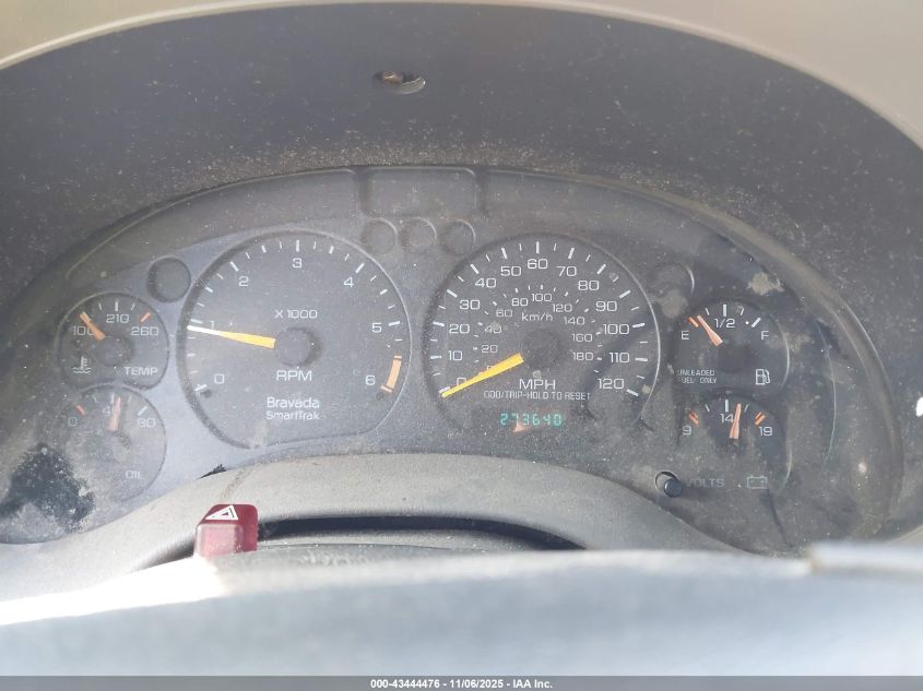 1998 Oldsmobile Bravada VIN: 1GHDT13W4W2720715 Lot: 43444476