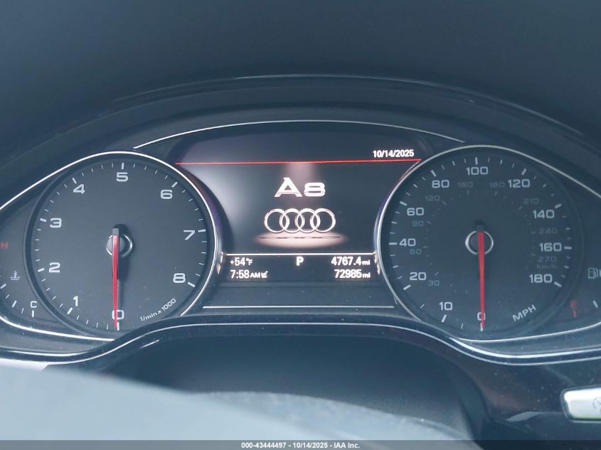 2015 Audi A8 L 4.0T VIN: WAU32AFD0FN002508 Lot: 43444497