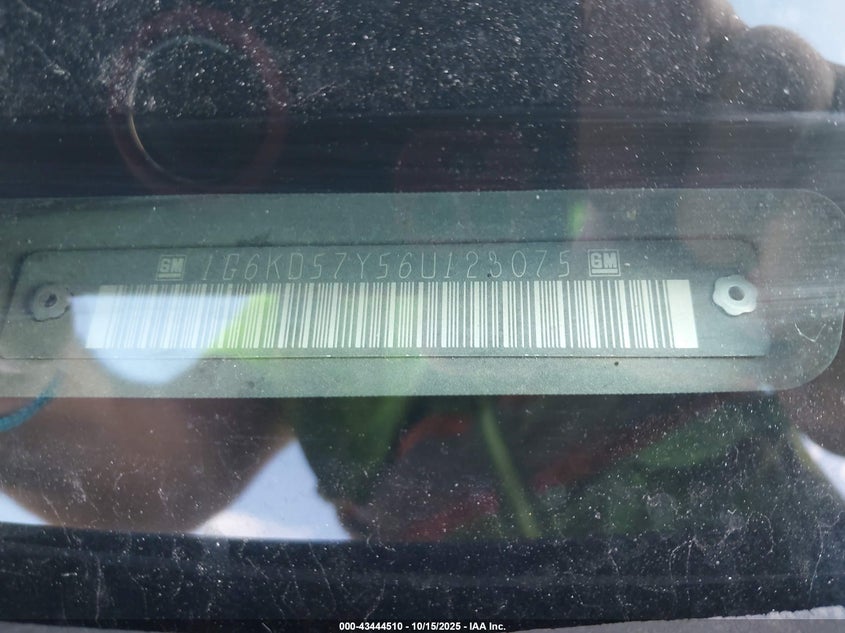 2006 Cadillac Dts Standard VIN: 1G6KD57Y56U123075 Lot: 43444510
