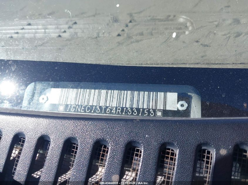 2004 Chevrolet Tahoe Ls VIN: 1GNEC13T64R133153 Lot: 43444533