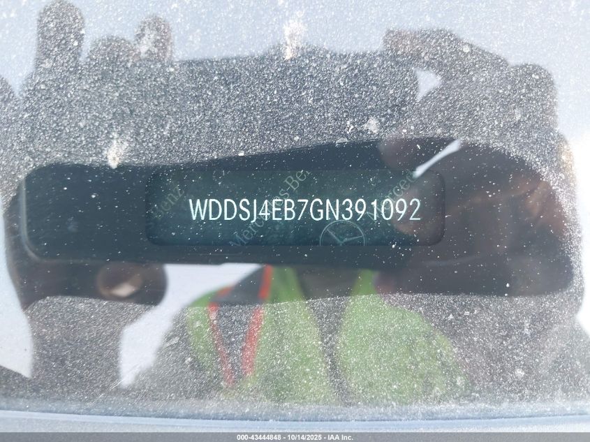 2016 Mercedes-Benz Cla 250 VIN: WDDSJ4EB7GN391092 Lot: 43444848