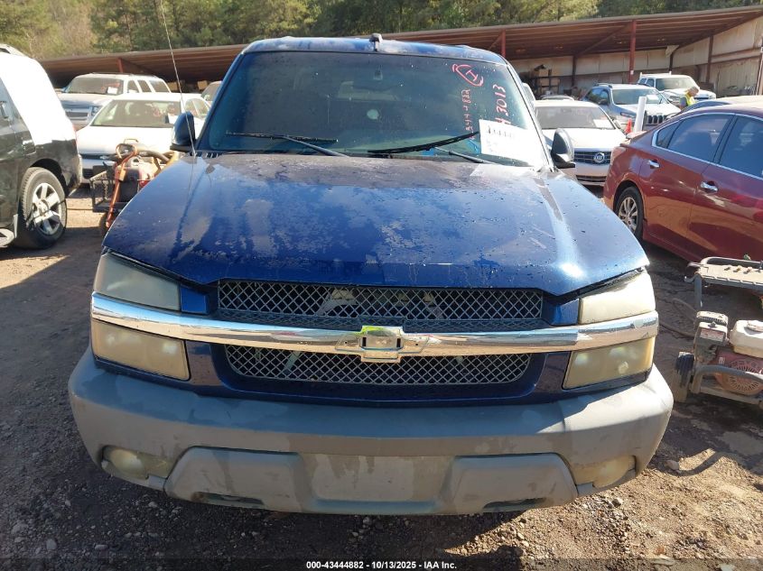 2002 Chevrolet Avalanche 1500 VIN: 3GNEC13T42G162499 Lot: 43444882