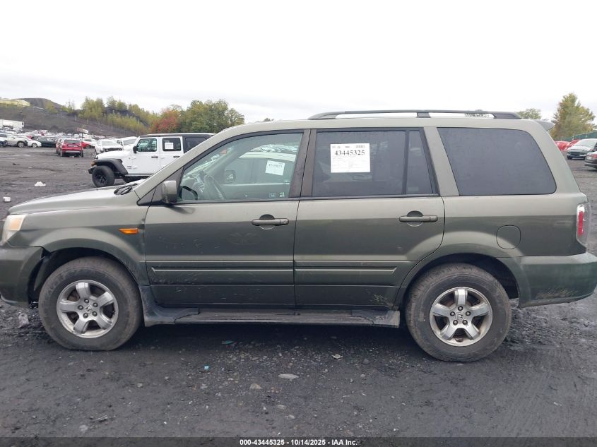 2006 Honda Pilot Ex-L VIN: 5FNYF18526B026388 Lot: 43445325