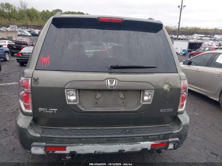 2006 Honda Pilot Ex-L VIN: 5FNYF18526B026388 Lot: 43445325