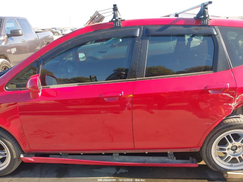 2008 Honda Fit Sport VIN: JHMGD37698S038517 Lot: 43445390