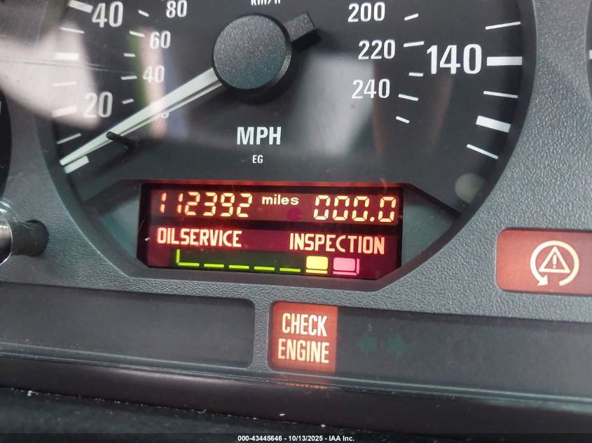 1997 BMW 328Is VIN: WBABG2320VET34596 Lot: 43445646