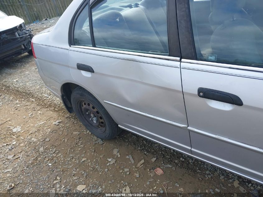 2001 Honda Civic Lx VIN: 1HGES16561L049794 Lot: 43445765