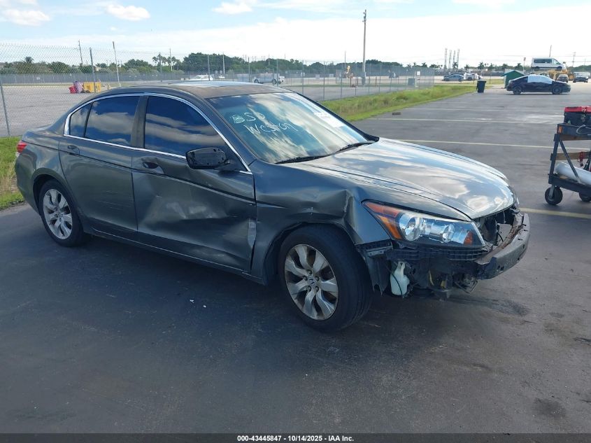 2008 Honda Accord 2.4 Ex-L grey sedan gasoline 1HGCP268X8A019809 photo #1