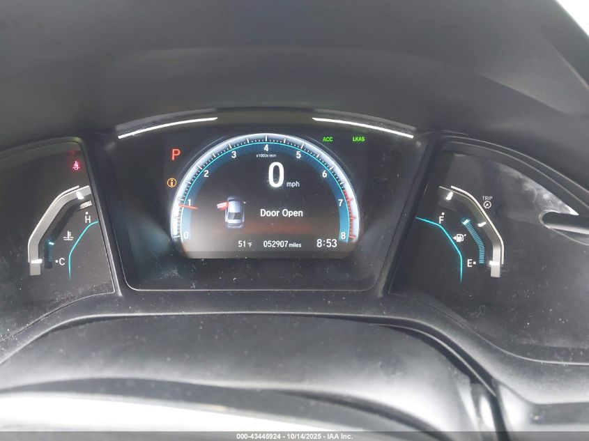 2019 Honda Civic Lx VIN: 2HGFC2F61KH554012 Lot: 43445924