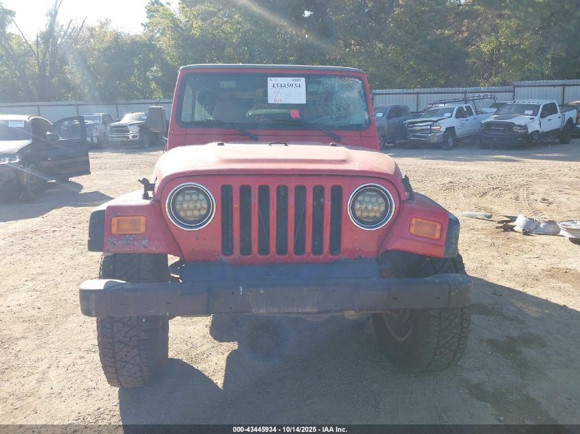 2000 Jeep Wrangler Sport VIN: 1J4FA49S8YP764016 Lot: 43445934