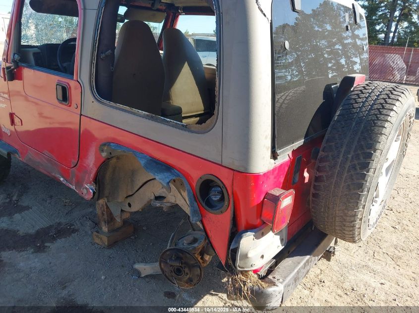 2000 Jeep Wrangler Sport VIN: 1J4FA49S8YP764016 Lot: 43445934