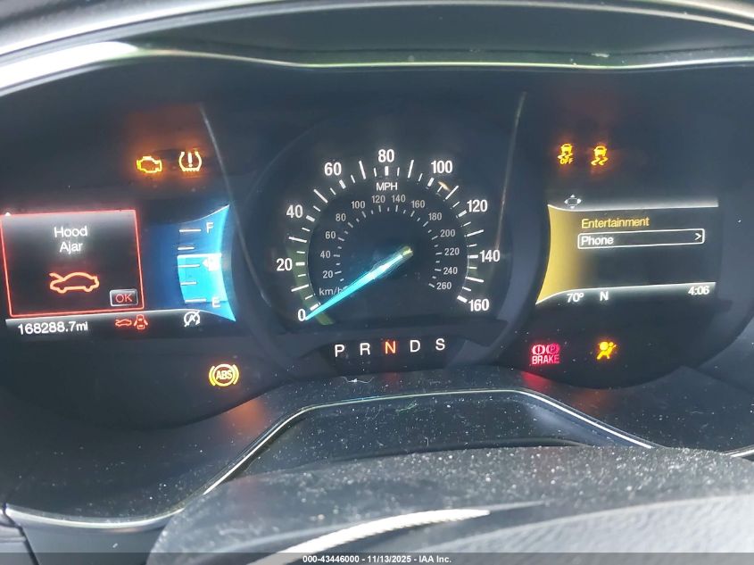 2017 Ford Fusion Se VIN: 3FA6P0HD7HR407294 Lot: 43446000