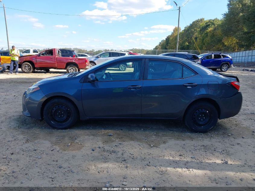 2016 Toyota Corolla Le VIN: 2T1BURHE7GC583197 Lot: 43446013