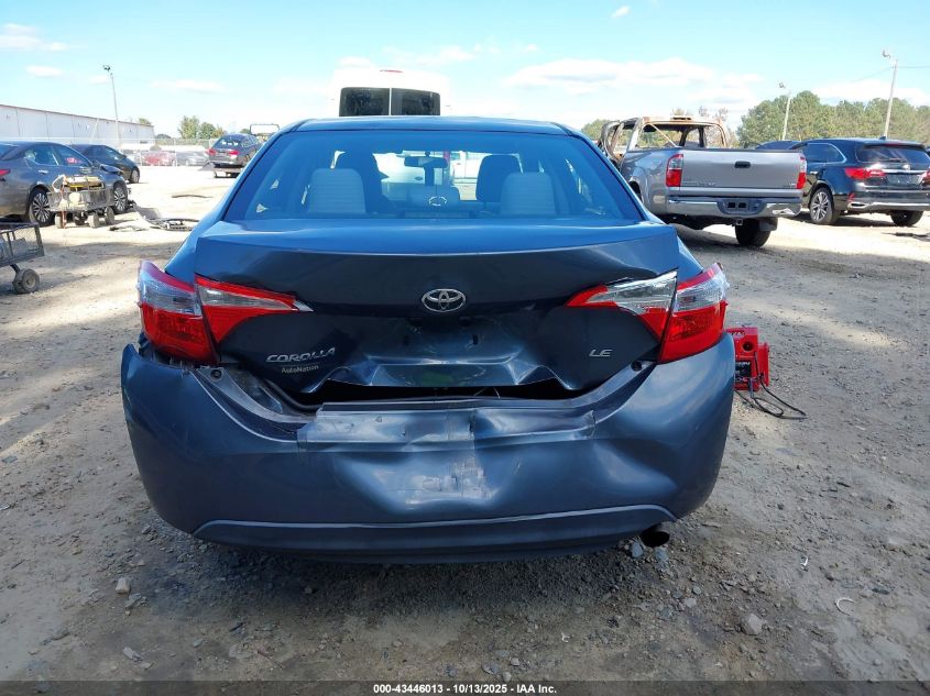 2016 Toyota Corolla Le VIN: 2T1BURHE7GC583197 Lot: 43446013