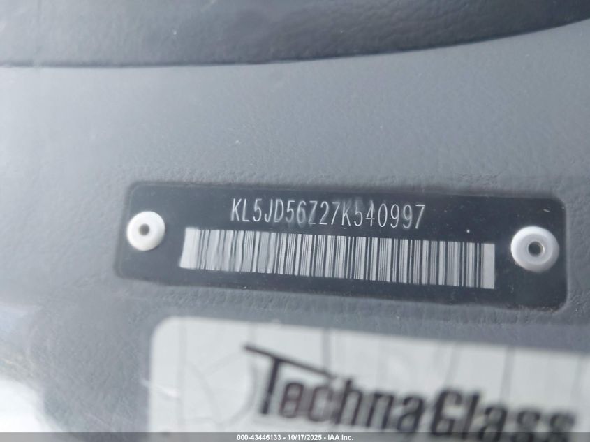 2007 Suzuki Forenza Convenience VIN: KL5JD56Z27K540997 Lot: 43446133