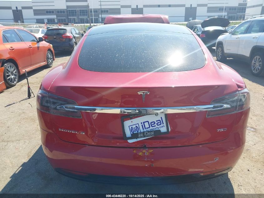 2018 Tesla Model S 100D/75D/P100D VIN: 5YJSA1E2XJF243839 Lot: 43446220