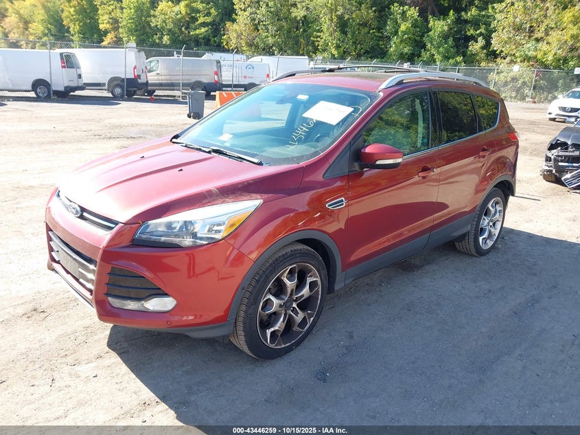 Vin: 1fmcu0j96fub15701, lot: 43941110, ford escape titanium 20152