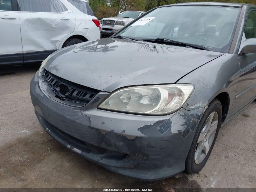 2005 Honda Civic Ex VIN: 2HGES26845H518836 Lot: 43446285