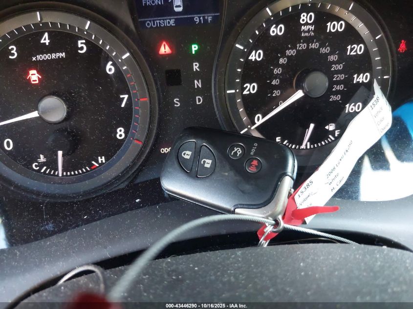 2008 Lexus Es 350 VIN: JTHBJ46G782250464 Lot: 43446290