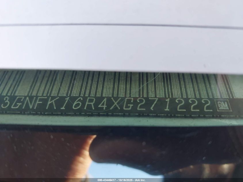 1999 Chevrolet Suburban 1500 Lt VIN: 3GNFK16R4XG271222 Lot: 43446417