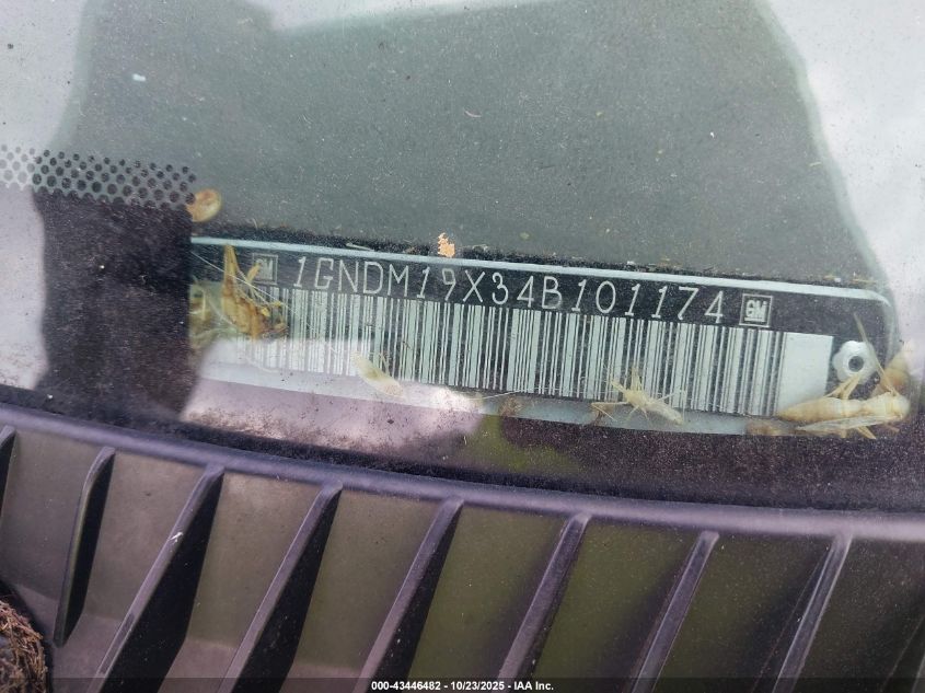 2004 Chevrolet Astro VIN: 1GNDM19X34B101174 Lot: 43446482